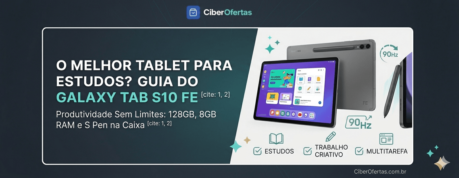Samsung Galaxy Tab S10 FE Review: Tela de 12.4", S Pen Inclusa e o Tablet que Humilha o iPad no Preço