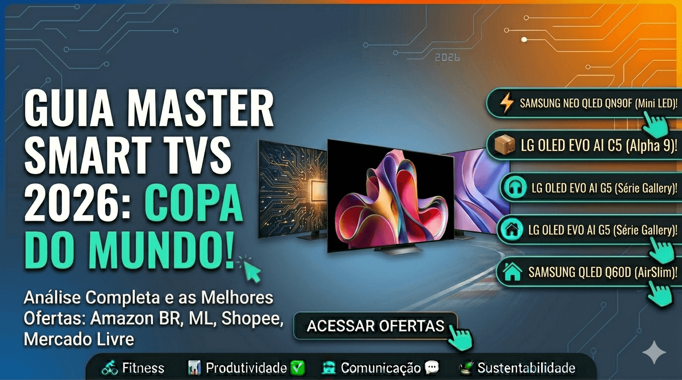 Melhores TVs para Copa do Mundo 2026: Samsung, LG, Philips e TCL em Review Completo