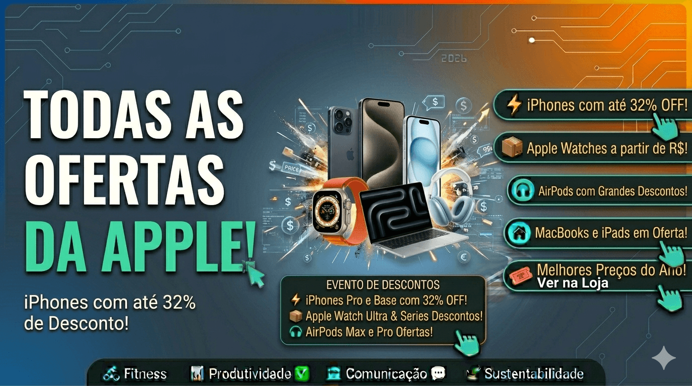 Todas as Ofertas da Apple: iPhones com até 32% de Desconto!
