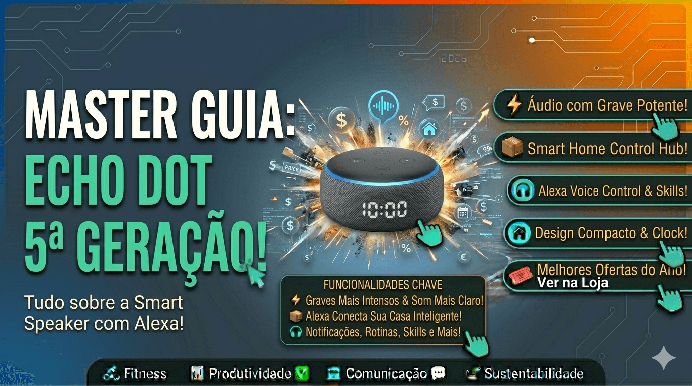 Echo Dot 5ª Geração Vale a Pena em 2026? Review Sincero e Onde Comprar Mais Barato